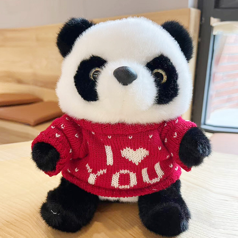 Giant Panda Sweater Plush Toy