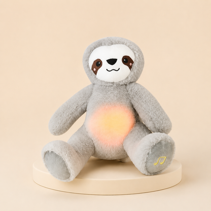 Sloth breathing plush toy, 32 cm