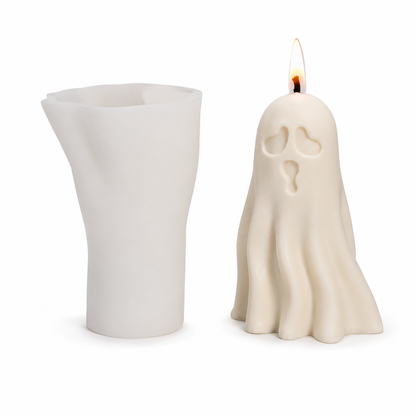 3D Pumpkin & Ghost Silicone Candle Mold – Halloween DIY Craft