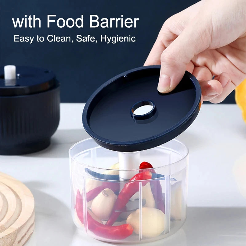 250ml USB Rechargeable Mini Food Chopper – Garlic & Vegetable Cutter