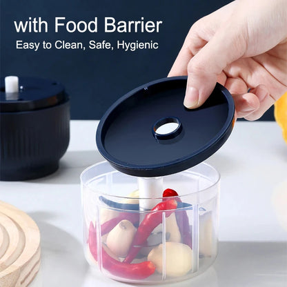 250ml USB Rechargeable Mini Food Chopper – Garlic & Vegetable Cutter