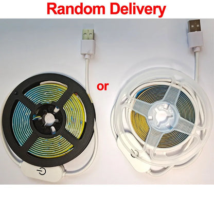 5V USB COB LED Light Strip with Touch Dimmer – 1M–5M