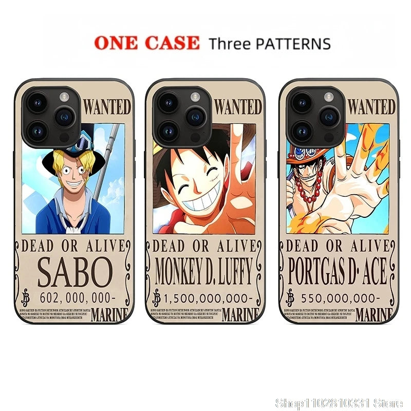 One Piece 3D Anime Phone Case for Apple iPhone 11–17
