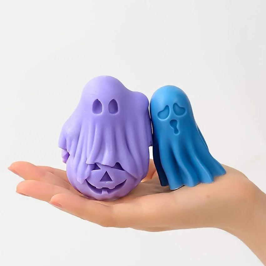 3D Pumpkin & Ghost Silicone Candle Mold – Halloween DIY Craft