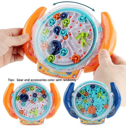 3D Rolling Ball Maze Puzzle – Transparent UFO Brain Teaser