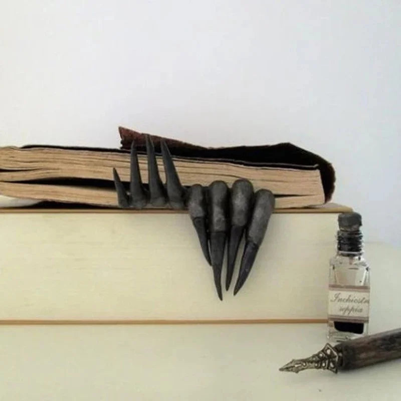 Devil Hand Horror Bookmark – Resin Halloween Desk Decoration