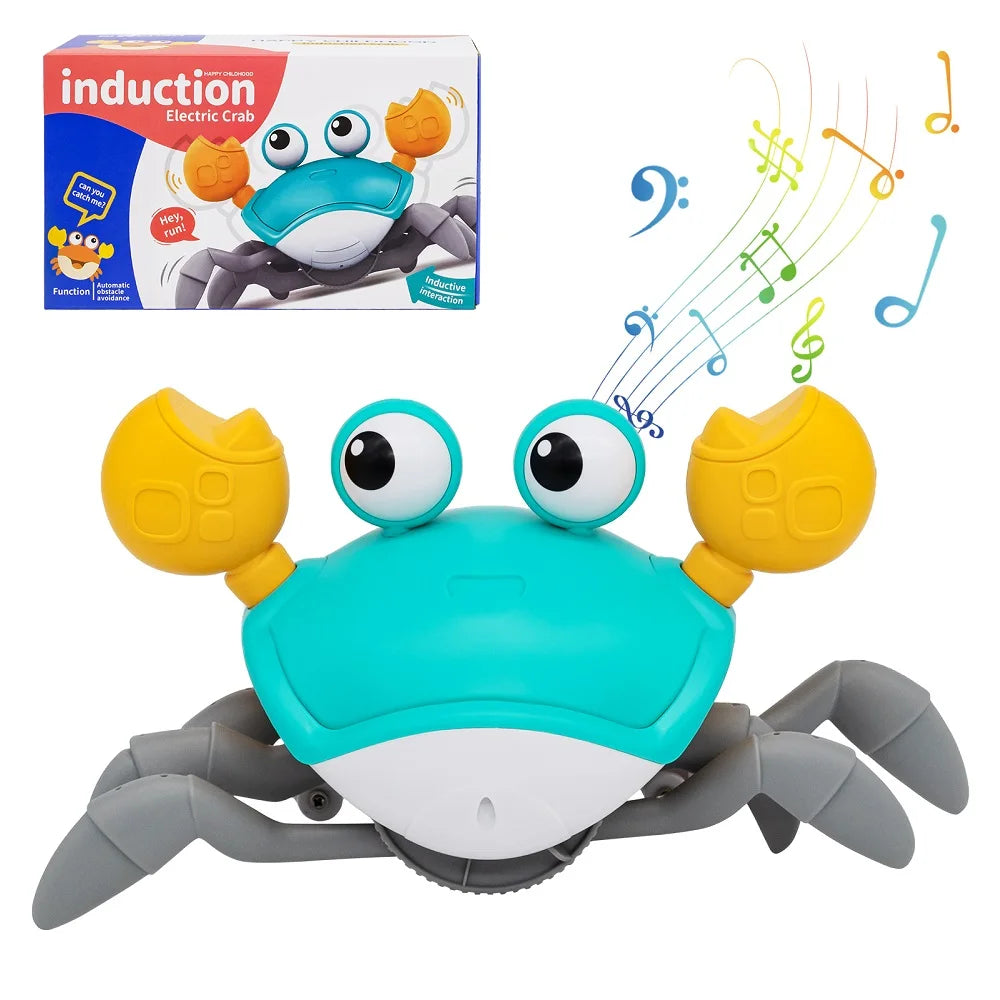 Interactive Dancing Crab Toy – Obstacle-Avoiding Crawling Toy