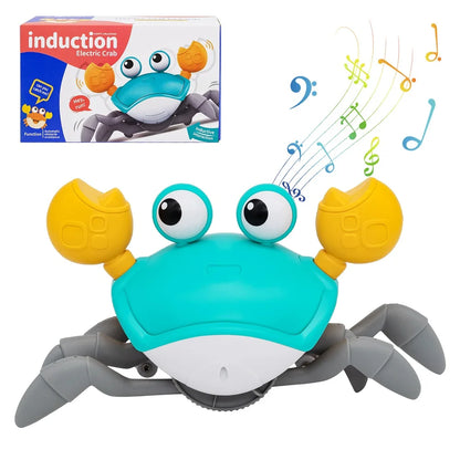 Interactive Dancing Crab Toy – Obstacle-Avoiding Crawling Toy
