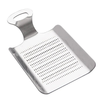 Stainless Steel Garlic & Ginger Grater – Manual Kitchen Crusher