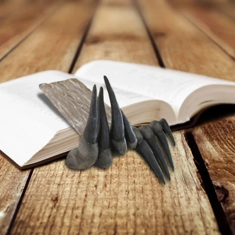Devil Hand Horror Bookmark – Resin Halloween Desk Decoration