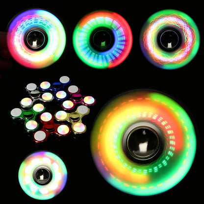 LED Light-Up Fidget Spinner – Glow Stress Relief Hand Toy