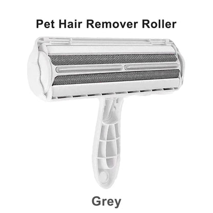 Reusable Pet Hair Remover Roller with Self-Cleaning Base