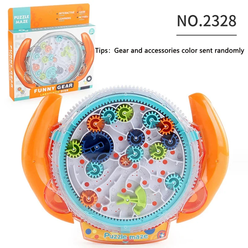 3D Rolling Ball Maze Puzzle – Transparent UFO Brain Teaser