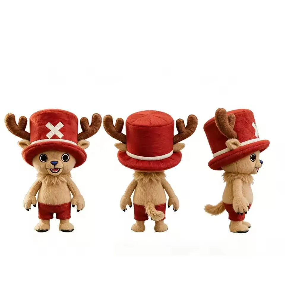 New One Piece Chopper Plush Doll Cute Tony Tony Chopper Plushie Anime Peripherals Toys Birthday Christmas Gift