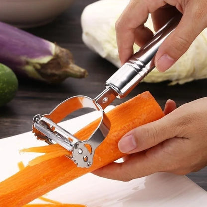 2-in-1 Stainless Steel Julienne Peeler & Vegetable Slicer