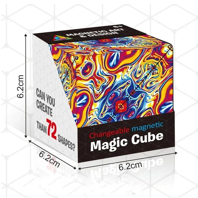 Magnetic Infinite Flip Cube – 3D Fidget Puzzle