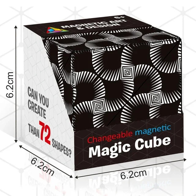 Magnetic Infinite Flip Cube – 3D Fidget Puzzle