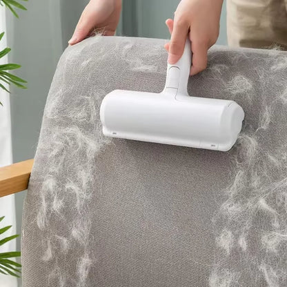 Reusable Pet Hair Remover Roller with Self-Cleaning Base