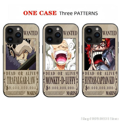 One Piece 3D Anime Phone Case for Apple iPhone 11–17