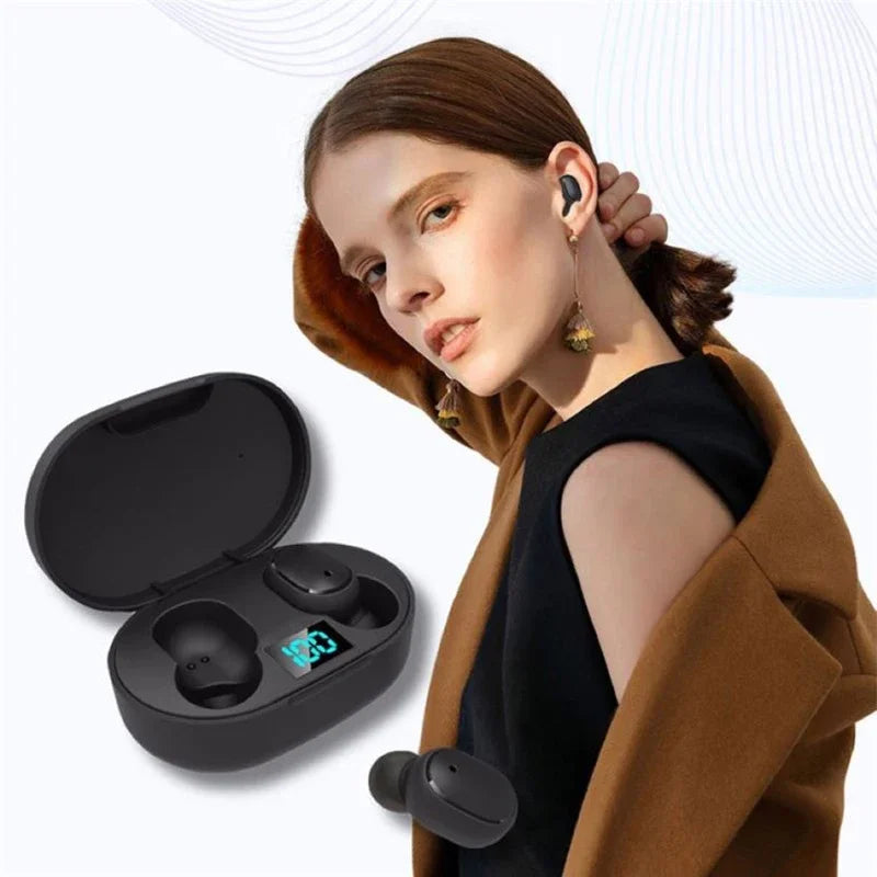 TWS Bluetooth 5.1 Earbuds with LED Display & Microphone