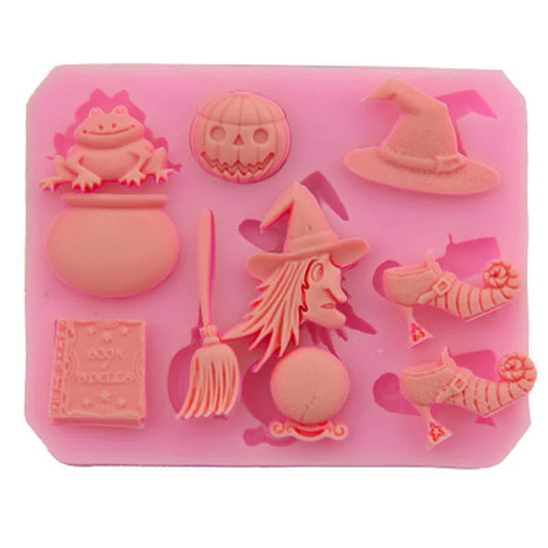 Halloween Pumpkin & Witch Hat Silicone Mold – Cake Decorating Tool