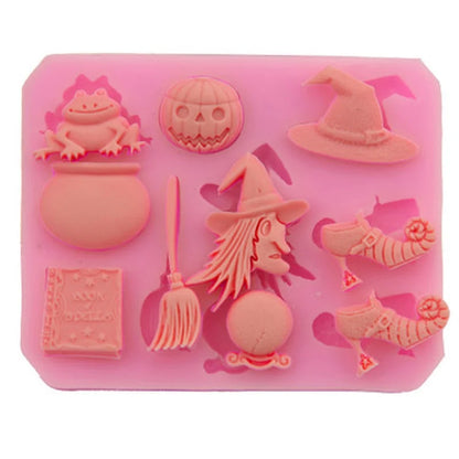 Halloween Pumpkin & Witch Hat Silicone Mold – Cake Decorating Tool