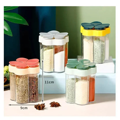 5-Compartment Seasoning Jar – Portable Spice Organizer