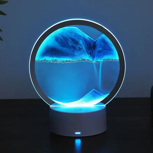 RGB LED Moving Sand Art Table Lamp – 3D Sandscape
